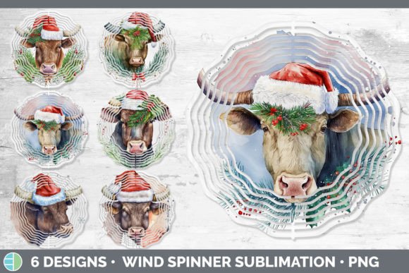 Christmas Bull Spinner: Festive Illustrations Review