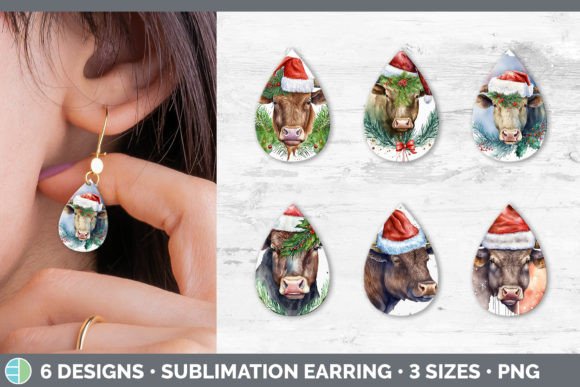 Christmas Bull Teardrop Earring Sublim: A Seller's Review