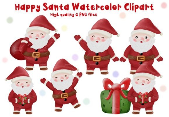 Christmas Santa Claus Watercolor Clipart: Illustrations Review