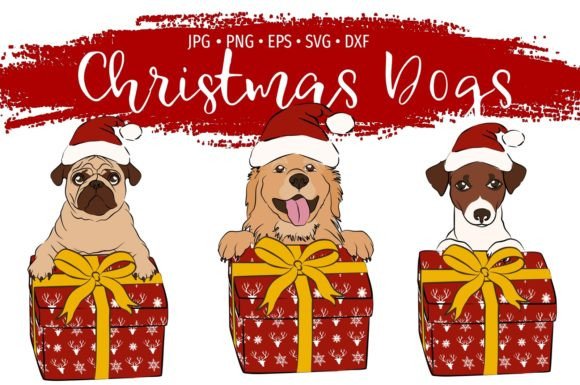 Cute Christmas Dogs Illustrations Bundle Review