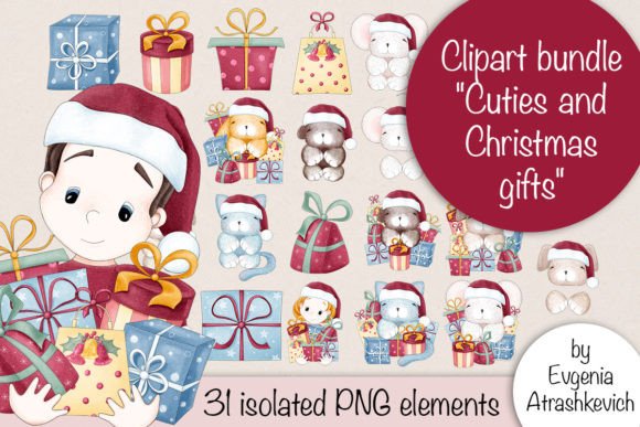 Cutie Christmas Gifts Illustrations Review