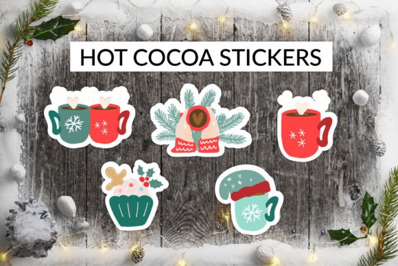 Hot Cocoa Stickers: Christmas Illustrations Review