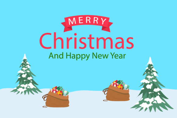 Merry Christmas and Happy New Yaer New: Festive Illustrations