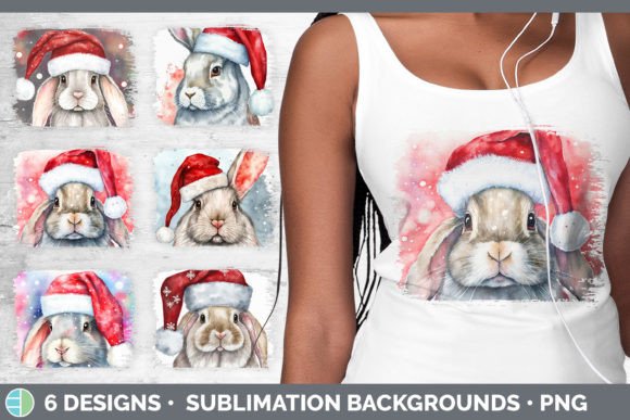 Review: Christmas Bunny Distressed Sublimation B Illustrations