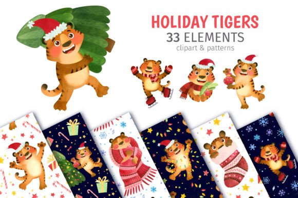 Santa Tiger Illustrations: A Crafter’s Review