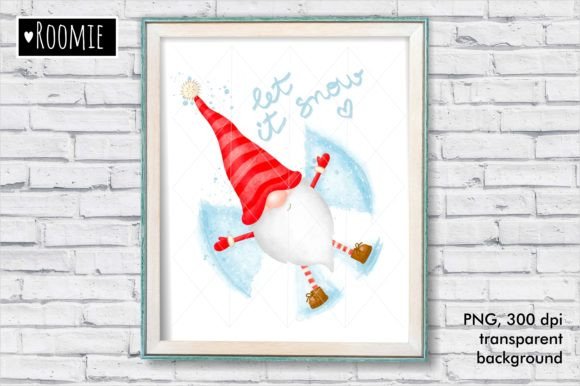 Watercolor Christmas Gnome: Festive Illustrations